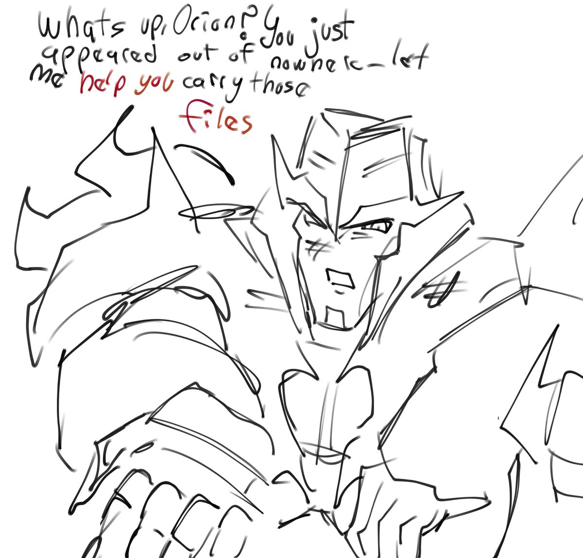 DCardozoarce's tweet photo. I had this idea a while ago, when Unicron was imprisoned in the last episode of season 1, Optimus awakened as Orion, and this is a long story  
#Tfp #Orion.. https://t.co/ol2VgBIe99