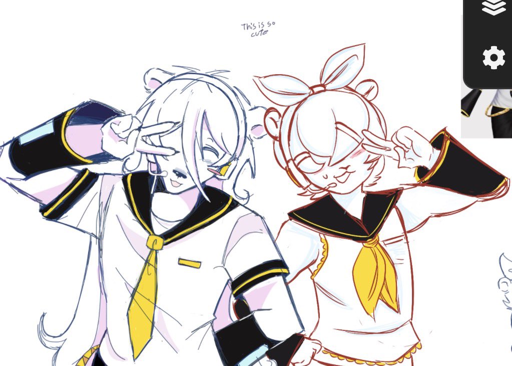 IamNikkiArtzz's tweet photo. Me and @CrypticDemis3 drew pepino and tomate as rin and len #qsmp2 #tomate #pepino https://t.co/Odre472BTY