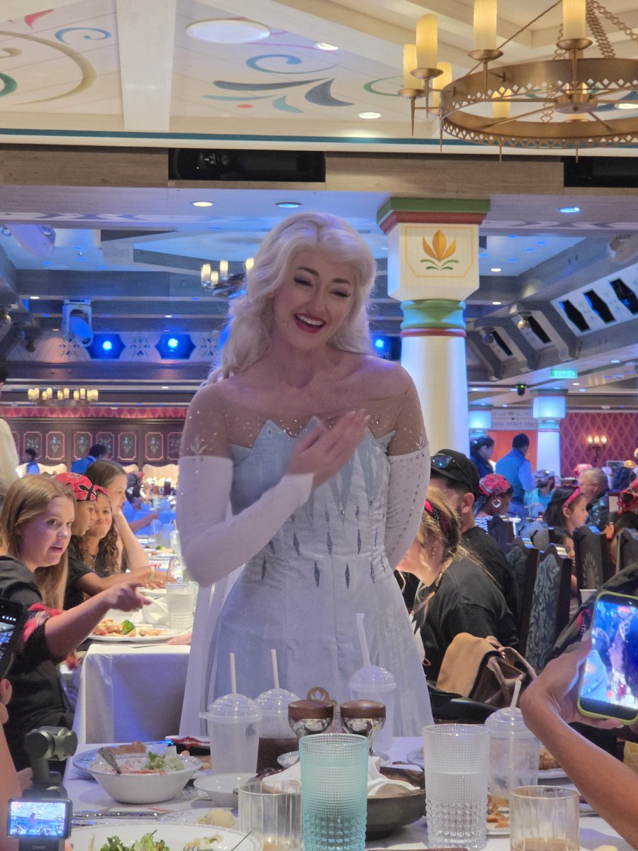 GWolfStories's tweet photo. And the Ice Queen herself, Elsa, visted as well. https://t.co/yi8eSvHThp