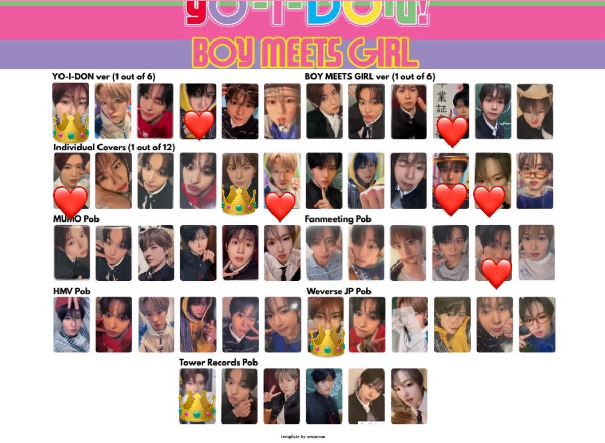 l8vcy's tweet photo. NCTWISH NCT WISH nctwish交換 nctwishトレカ交換 ウィシ YO-I-DON BOY MEETS GIRL トレカ 交換

【譲】 ユウシ ジェヒ リョウ サクヤ  ❤️

【求】 👑 シオン ユウシ

大阪市内手渡し or 郵送

同異種問いません❌
お心当たりのある方はリプまたはDMまでお願いします🙇🏻‍♀️ https://t.co/bAQ7hBomX4