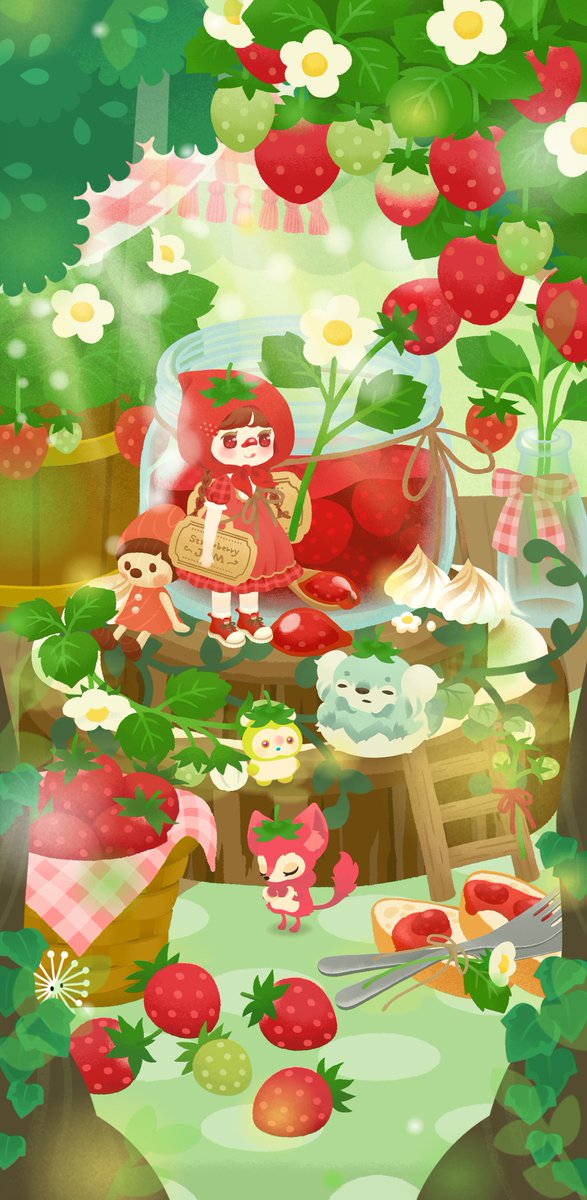 marimo_akatsuki's tweet photo. 🍓いちごジャム復刻しました🍓
#リヴリーレイアウト 
#リヴリーホムコーデ https://t.co/NjEuygTxRm