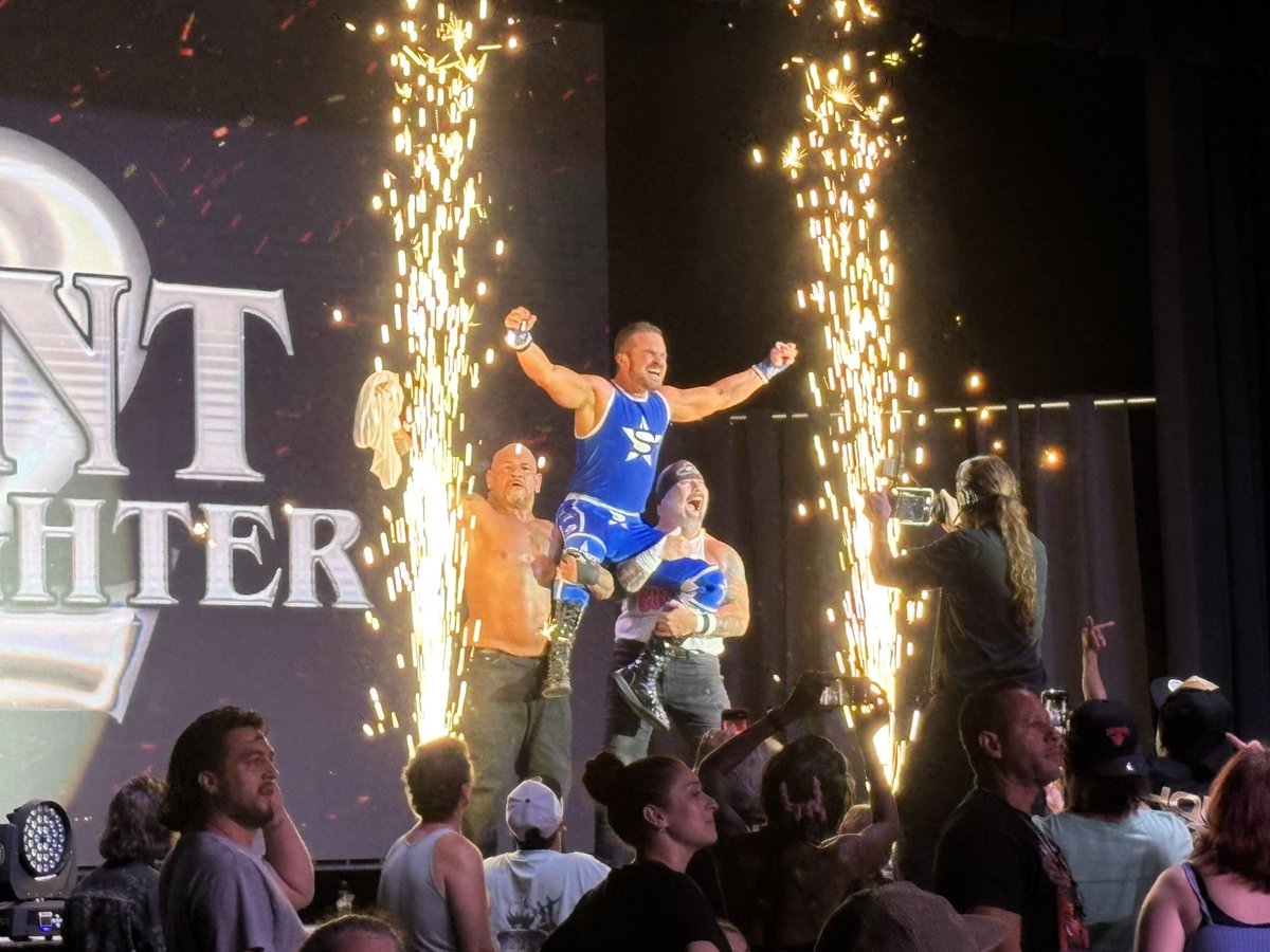 Gaydos_'s tweet photo. Vik Dalishus hits Tommy Dreamer with a kendo stick. Josh Shernoff pins Dreamer. Dreamer can no longer wrestle at the MJN Center. https://t.co/ENPzpCkSj9