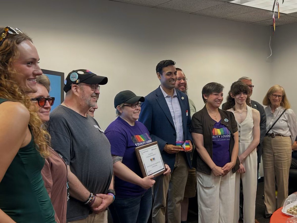 RyanRuzic's tweet photo. Wonderful joining the ribbon cutting and open house celebrating Equality Loudoun’s new Community Center today! They do excellent work creating safe spaces in our community where everyone is welcome!

https://t.co/brGw3WiH8C

#loudouncountyva https://t.co/e9xvnU88fP