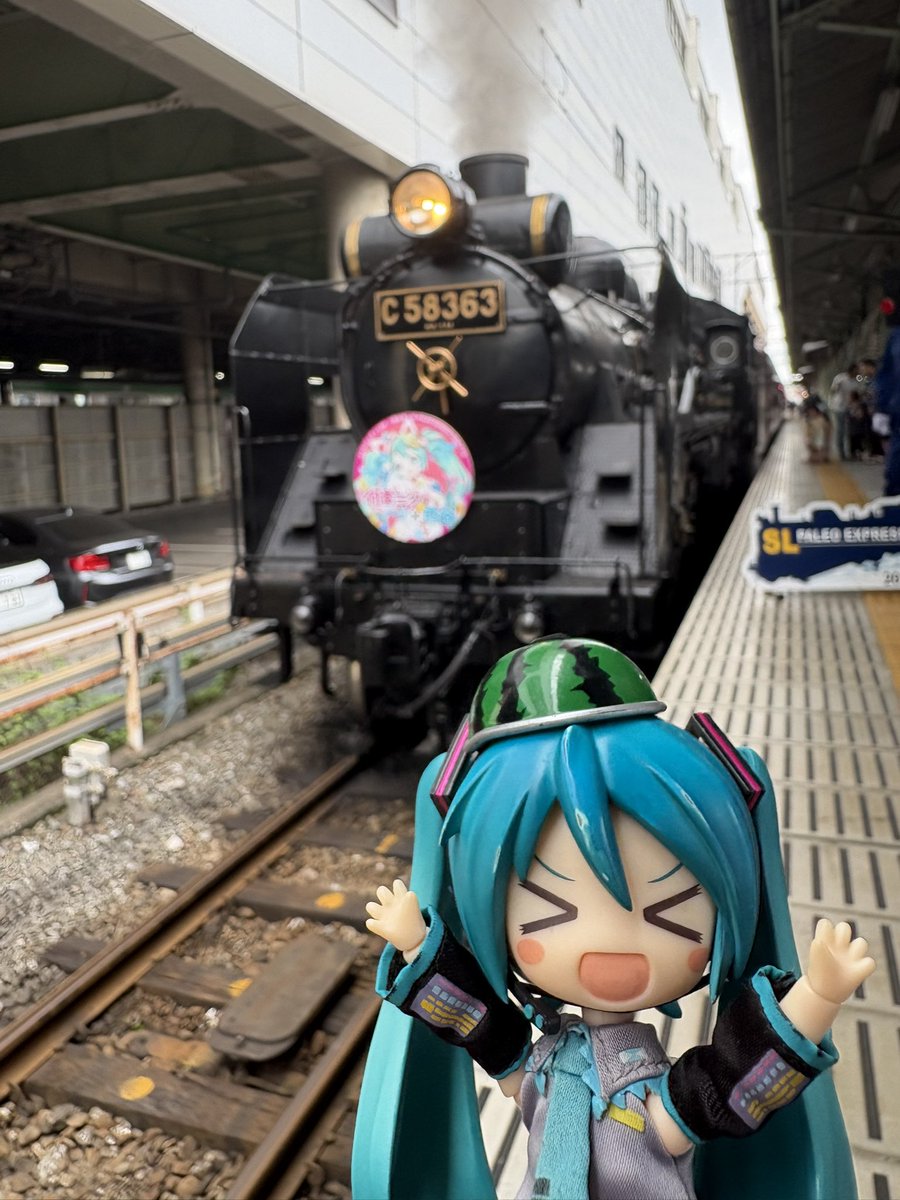 燃えてきたぜ…！ (発車3分前) #パレオエクスプレス #初音ミク #熊谷駅