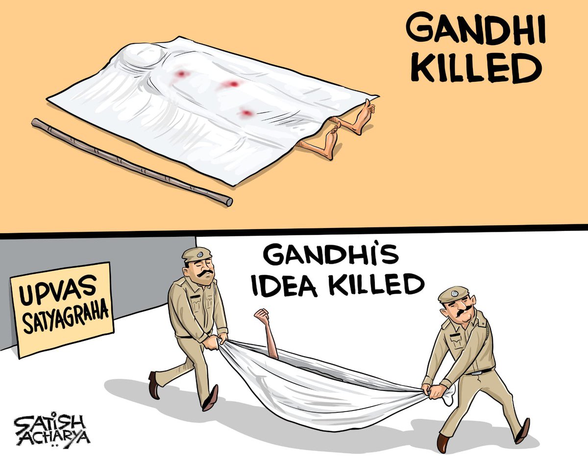 satishacharya's tweet photo. Upvas Satyagraha! #Sonamawangchuk https://t.co/gabn8nr5Rz