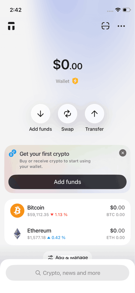 TreasuryOS's tweet photo. @Tangem 6.0 UPDATE IS HERE! 🔥

Fresh new design + major upgrades:

• BTC swaps via DEX (LiFi &amp; SwapKit)
• One-tap approvals
• Best rate badge
• Issue &amp; close extra Tangem Pay cards
• Smarter swaps &amp; more

The app looks and feels premium now ✨
Updating right now? Drop a 🔥 https://t.co/5x2Jj9NSO0