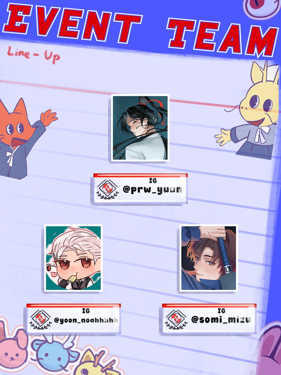 My_DaydreamInc's tweet photo. 📢 Introducing members of our Student Coincil:

@YuunAPlli_prw
@somi_mizu 
@/yoon_noahhhhh 

📺 In charge of overseeing student bodies, setting up the classrooms, and ensuring a comfortable festival for everyone!

Looking forward to an event filled with festivities with you!! https://t.co/6a4eyIhOG0