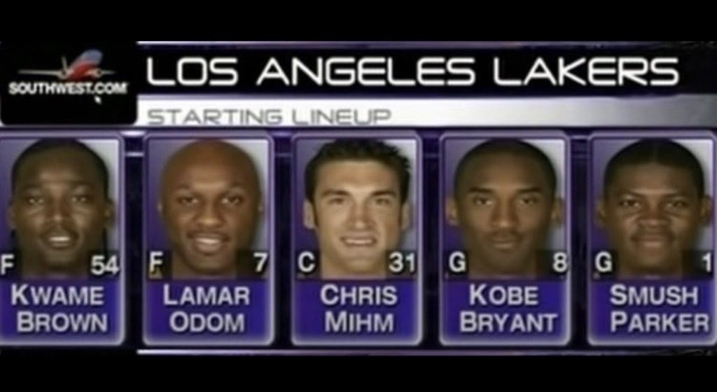 HowXXCheng's tweet photo. @_loganmarc From 2003 to 2007, Kobe led a roster like this to the playoffs twice in three years in the wild Western Conference, while LeBrun couldn't even tough it out past his second year before bailing. https://t.co/pIxdErcUOa