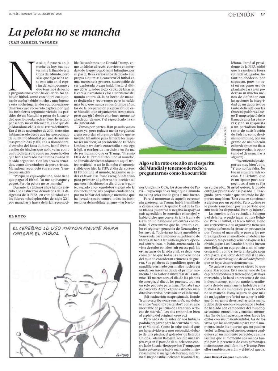 aalemanye's tweet photo. Gran columna de Vásquez https://t.co/Y9cm9bLfQV