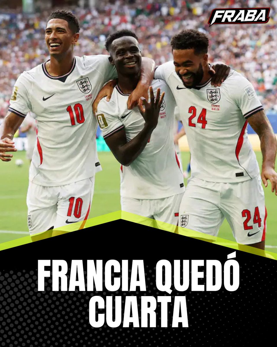 FrabaOk's tweet photo. #MundialDelFútbol2026
🏴󠁧󠁢󠁥󠁮󠁧󠁿| Inglaterra cerró su participación en la Copa del Mundo 2026 con una sonrisa. Tras un torneo destacado, derrotó a Francia y se quedó con el tercer puesto, subiéndose al podio y despidiéndose con una actuación memorable. https://t.co/34WirBVVD3