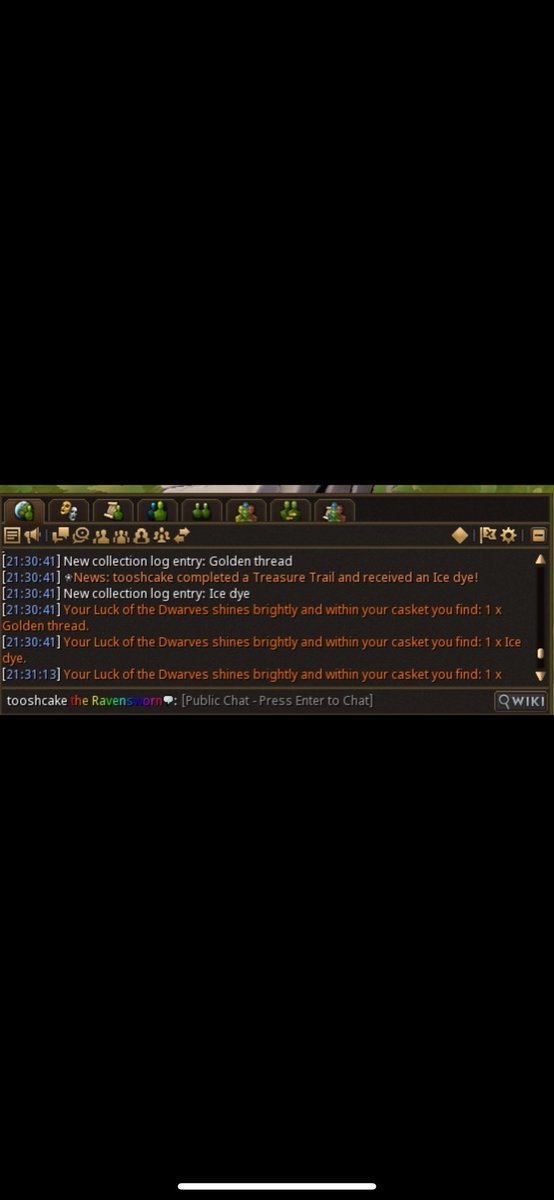 tooshcake's tweet photo. Finally got an ice dye 🎉 what a beautiful reward from master clues 🤗 #rs3 #runescape https://t.co/hQ4FvWH6Vo