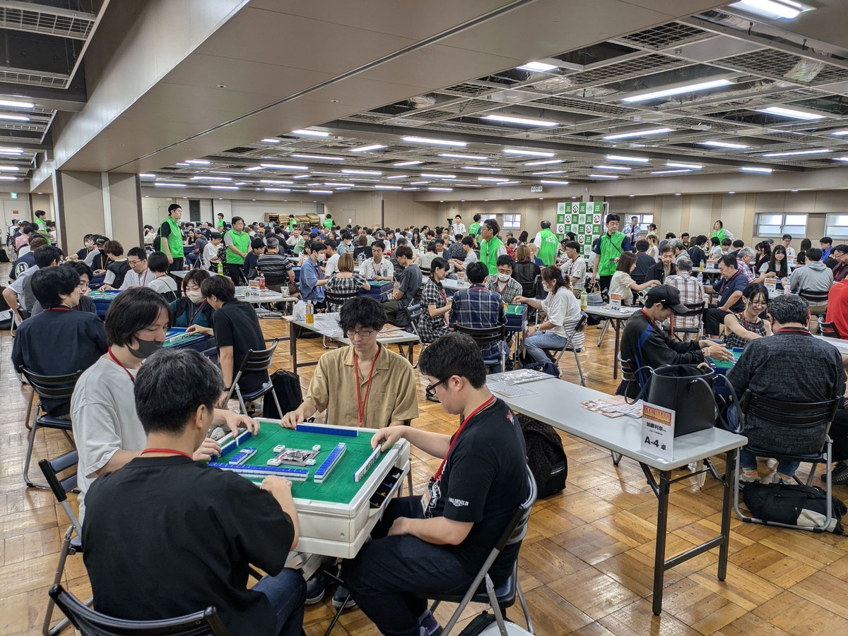 Tojankyo_O's tweet photo. 【オールジャパン麻雀チャンピオンシップ2026】本戦
62卓248名による大型大会の1回戦がいよいよスタート‼️

本日の成績はお手持ちの対戦表のQRコード、または
https://t.co/5aHB46RN7n
よりご覧いただけます！ https://t.co/1rjxkMJ0I0