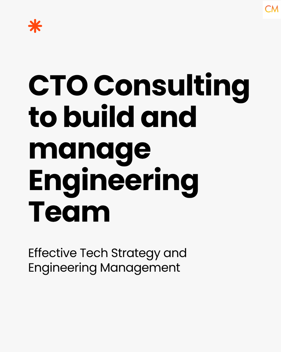 ChkMTGlobal's tweet photo. CTO Consulting to build and manage high performance engineering team. 

We can help you hire right engineering team. 

Visit us to learn more. 

https://t.co/R1HTZo9ofe

#cloud #remote #remoteworks #remotejobs #data https://t.co/t09Vq6JF6K