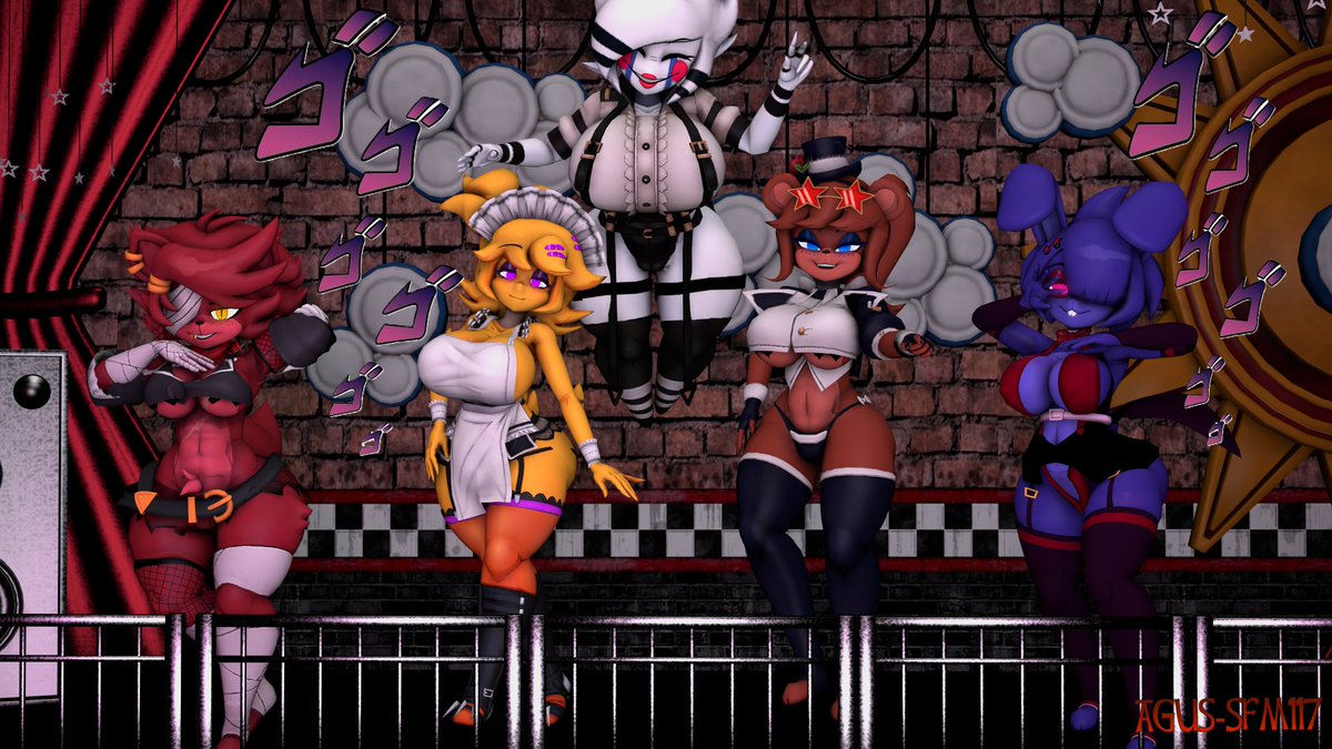 AGUS_Seal117's tweet photo. "Right then, girls, it's time to strike a pose"

Models by: @CryptiaCurves @SSSeaweed1 
Port By: @Black_SFM 
#FNC #Frenni #Bonfie #Chiku #Fexa #Marie https://t.co/BgTFQNNAXb