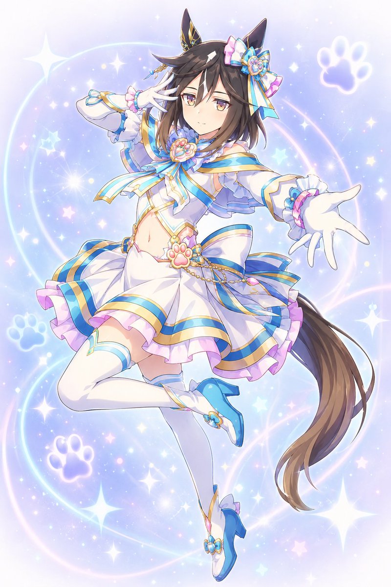maimaruzensky's tweet photo. 今度の映画ですごいメンバーになるわね…（笑）
#キュアニャミー
#ステイゴールド
#キュアアイドル
#タニノギムレット
#キュアウインク
#エルコンドルパサー
#キュアキッス
#ツインターボ

改めて声優さんってすごいわね…（笑） https://t.co/WVZ6jNIrlt