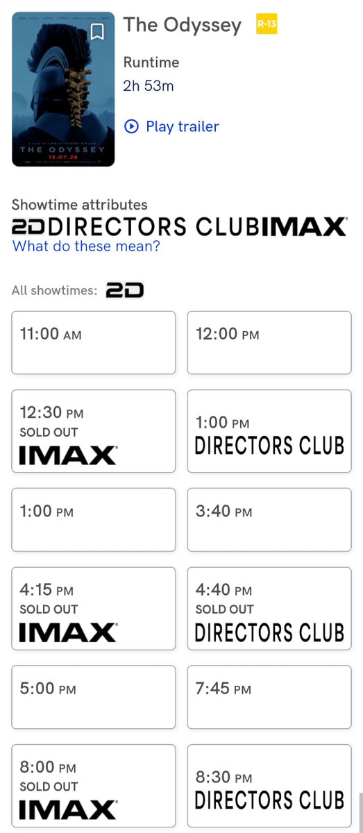 MaMoCa47's tweet photo. The Odyssey sold out sa IMAX SM megamall. Wala na, sira na ang plano this weekend https://t.co/6nauWOjF95