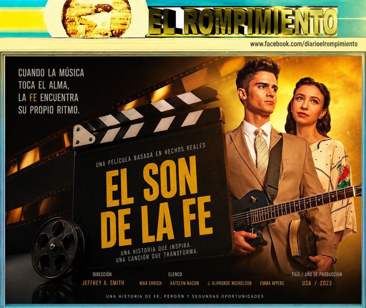 ELROMPIMIENTO's tweet photo. Película: El Son de La Fe
https://t.co/oWMGr92BWN
Samuel Allen siempre soñó con servir a Dios, pero las heridas del pasado lo llevan a una vida de excesos y rebeldía. Cuando todo parece perdido, una segunda oportunidad lo impulsa a seguir el llamado de convertirse en predicador. https://t.co/FwlhqzEa2c