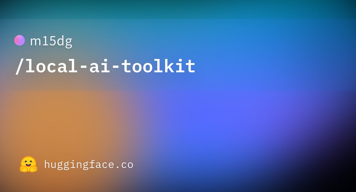 aiaicreate's tweet photo. ローカル環境で動作するAIモデル群をまとめた「Local AI Toolkit」が公開。
RTX 3060等の一般向けGPU向けに最適化されたモデルを収録。LLMや音声認識、RAG等に対応し個人PCでのAI活用を支援。画像生成等は準備中。

#LocalAIToolkit #ローカルAI

URLはリプ⬇️ https://t.co/EyX9vxE8Hg