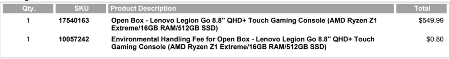 Arcknight79's tweet photo. @Lbabinz 2yrs ago i got the original Lenovo Go open box for $550. What a deal it was basically brand new lol https://t.co/yWeNQKkZJ6