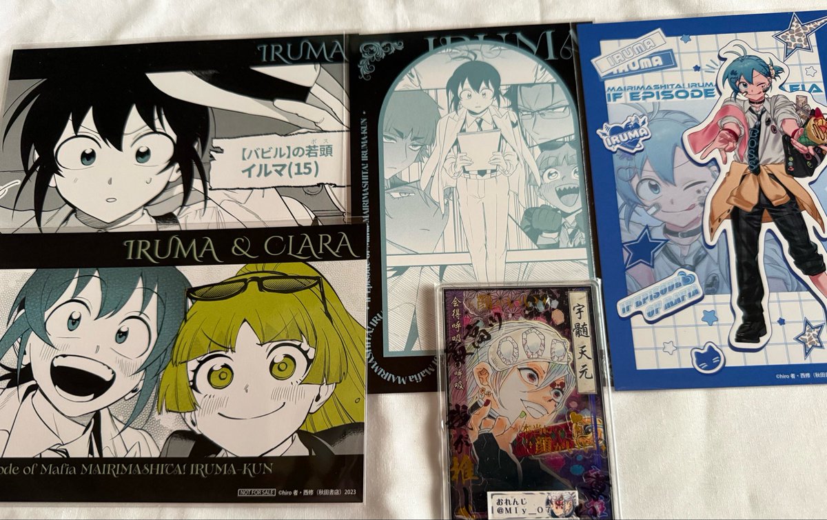 MIy_07's tweet photo. 譲渡 交換 募集 魔入りました！入間くん if Episode of 魔フィア ファボテリア 特典

譲→イルマ(画像1枚目)

求→アリス(画像2枚目)

★初回ﾌﾟﾛﾌ・ﾘﾄﾘﾝ必読★
お声掛けよろしくお願いいたします。イルマ単体は同柄アリスと交換優先 https://t.co/Ua0g4YloMi