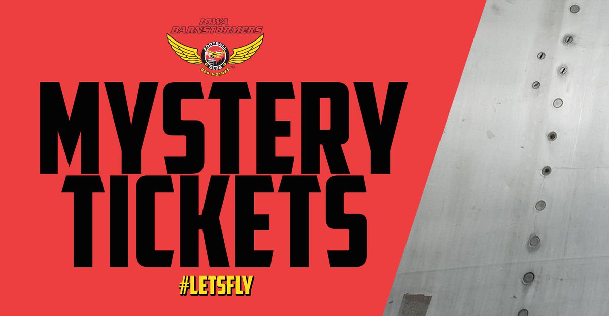 iabarnstormers's tweet photo. There's still time to purchase Mystery Tickets for our final game of the 2026 season on July 24! 🕵️

For just $20, you may be upgraded to the Barnyard, Sideline, or Gridiron! Order 👉 https://t.co/NvxA9gqHAy https://t.co/nkvJiSoio4