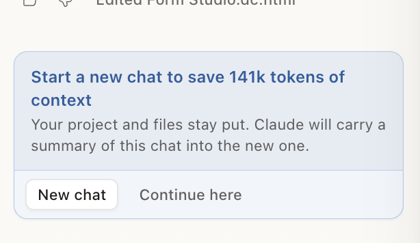 ashvinn's tweet photo. The most useful feature in  @claudeai  is summed up in the image below.  Absolutely love it. https://t.co/QVPs19p3zP