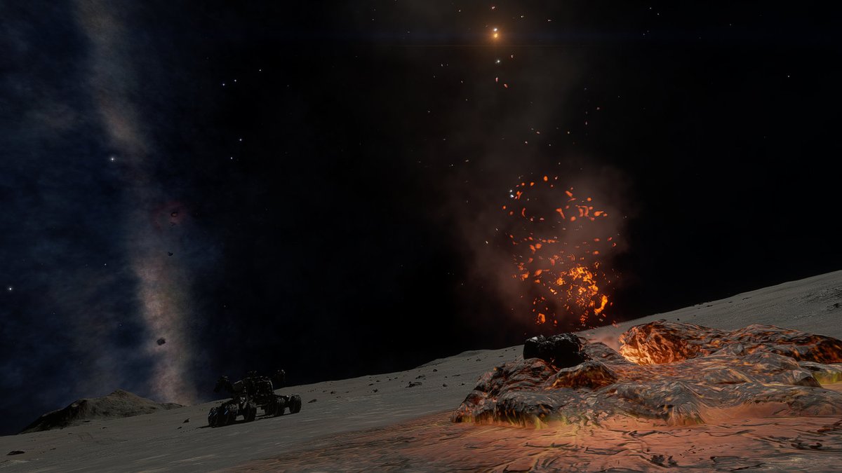 atharan's tweet photo. now traveled through  Sanguineous Rim and now in  Elysain Shore, on my way  Kepler's Crest. My goal, make it to " Shepherd of the South" ( Or as close as I can get ) Mapping my way there. 
P.S Just love Sun rise/set with the new stellar lighting system
#elitedangerous https://t.co/gXkrsyWshS
