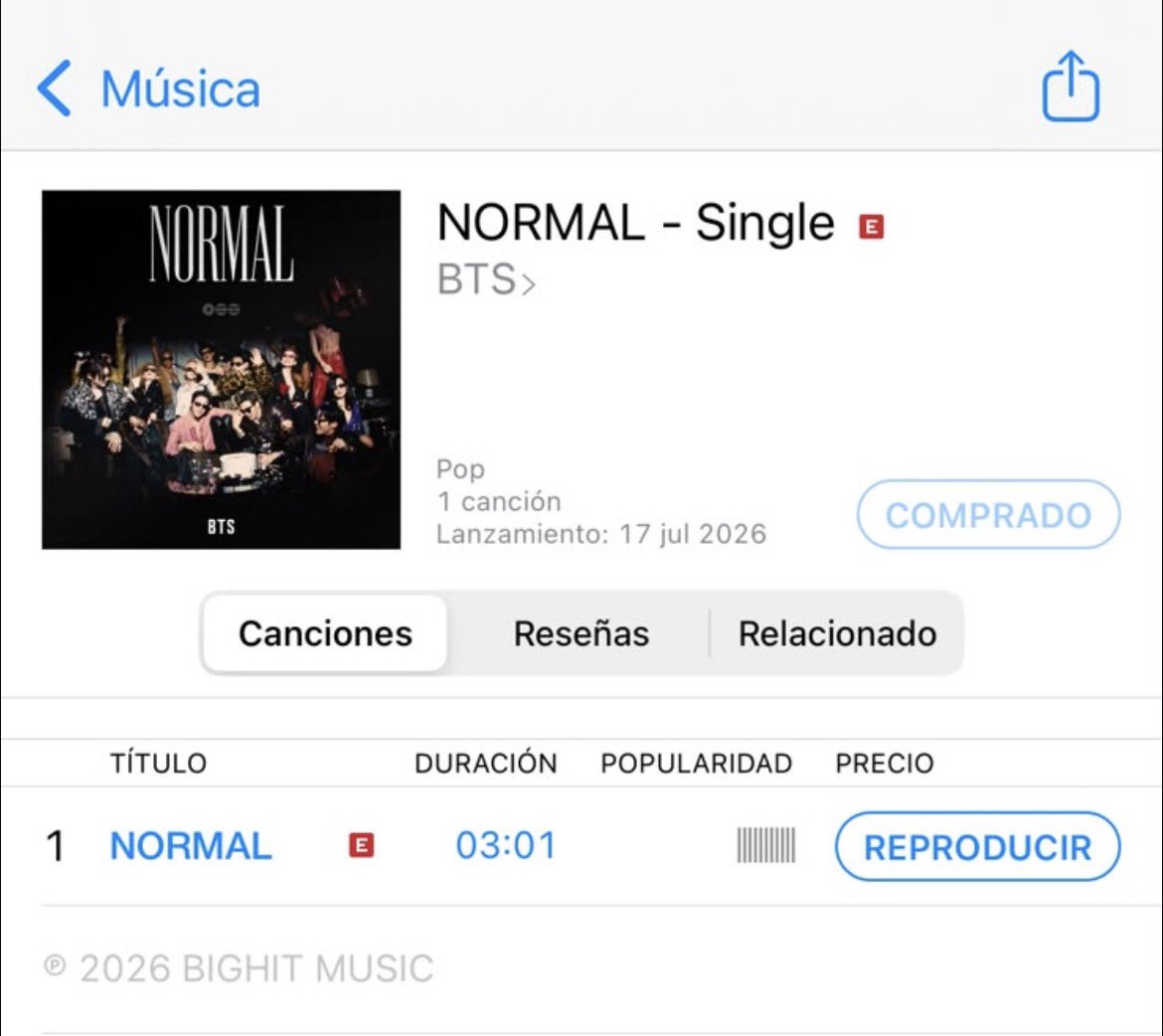 streambtsmexico's tweet photo. 🇲🇽 iTUNES BUYING PARTY | MÉXICO

Desde este momento comienza la Buying Party para impulsar “NORMAL” y llevarla hasta el #1 en iTunes México. Cada compra cuenta y nos acerca a nuestro objetivo colectivo que es impulsar las compras de #BTS  

🚨 Verifica que tu compra sea la versión Explicit identificada con una “E”.

https://t.co/3WiZ3PkWDm

#NORMAL_iTunesMX
#BTS_NORMAL
