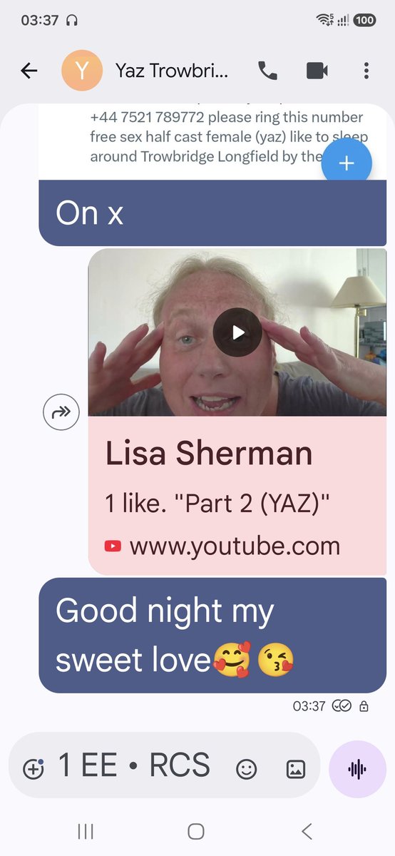 lisa_sherman1's tweet photo. This is to her  mobile number Messenger YAZ https://t.co/n4G4uCvOAR