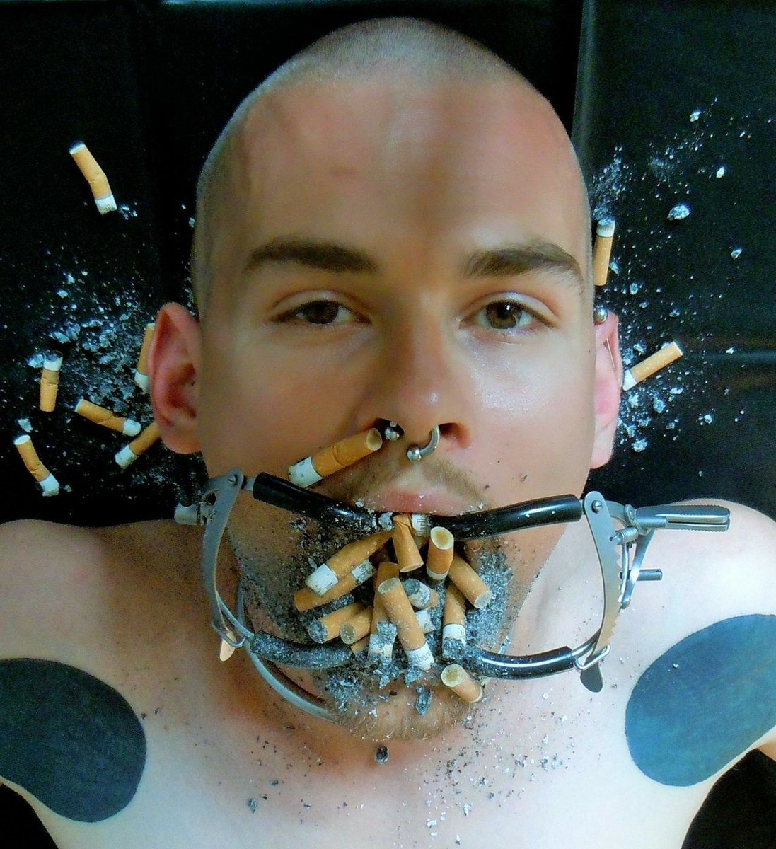 SmokingBruder88's tweet photo. Functioning as a human ashtray should be considered a standard service for a submissive smoke pig. It's an honour to be an Alpha's ashtray. A smoke pig should keep the butts in his mouth till his master is done smoking, but he shouldn't rinse his mouth afterwards. https://t.co/yaUNfXJPsw
