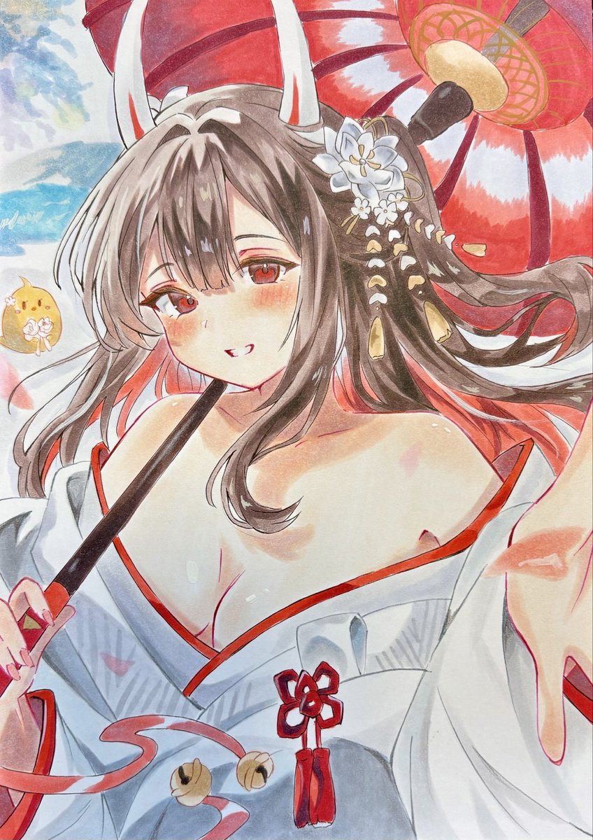 minase_aoi123's tweet photo. ♡初月♡
 #アズールレーン
 #アナログイラスト https://t.co/jOXNDjqqQt