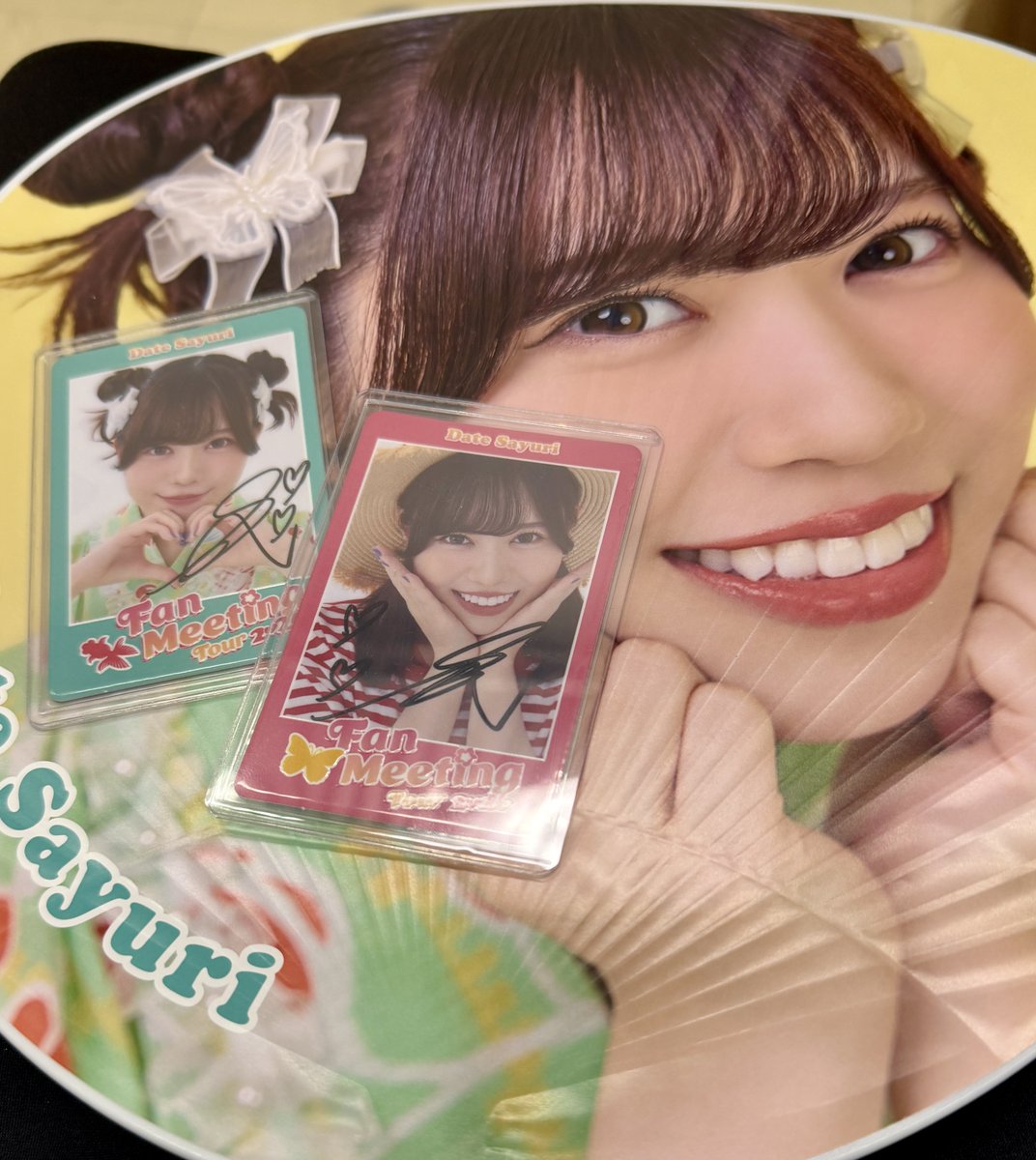 サインチェキ、2枚ゲットです！🌷 そして、赤さゆは初めてのお迎え