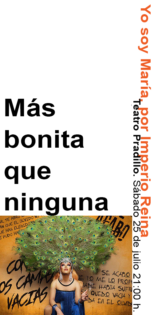 TeatroPradillo's tweet photo. Yo soy María es un tributo a la gran María Jiménez donde se cantarán sus canciones más icónicas y se contarán sus anécdotas, desde la más alegre a la más dramática.

@imperioreina https://t.co/UJbfrzpXJw