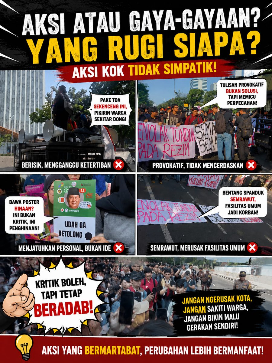 johnnyNews2's tweet photo. Sampaikan aspirasi dengan damai. Tolak provokasi dan jaga kampus sebagai ruang dialog, ilmu, dan solusi.
#AksiProvokatif #MenolakPolitisasiKampus #AksiPropaganda https://t.co/O9n8nvOQLw