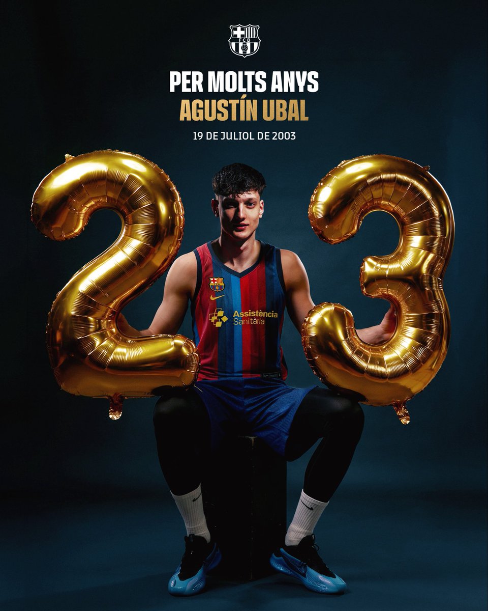 FCBbasket's tweet photo. Per molts anys, Agus!!! 🎂 https://t.co/b0IATIG76z