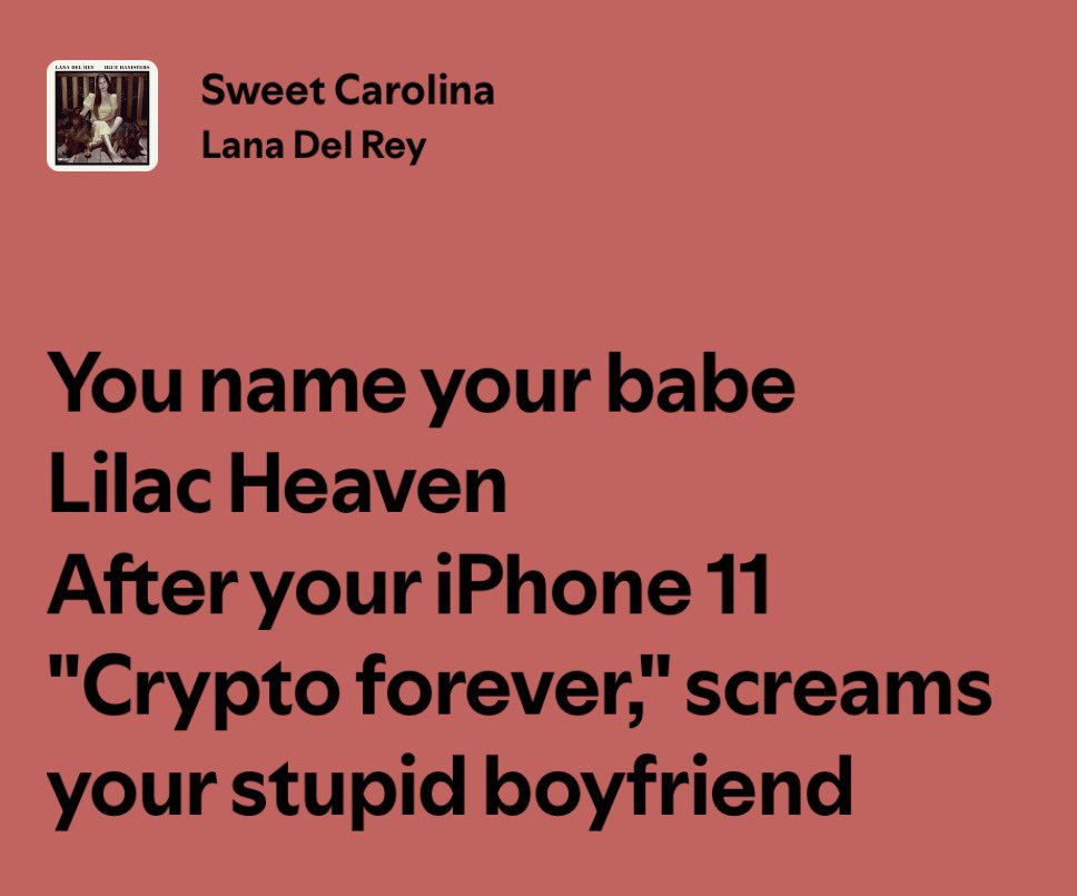 400luxblows's tweet photo. They laughed at her for this lyric but I thought it was beautiful then and I still do https://t.co/Wn0CjnWeP3
