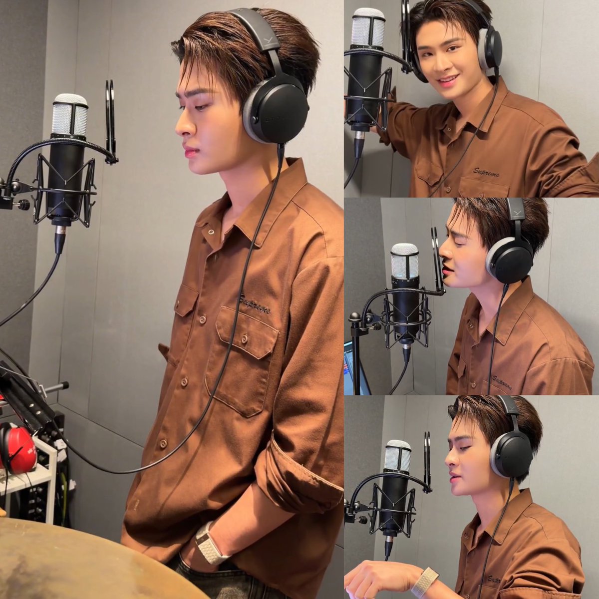 kh1ovele's tweet photo. ยืนล้วงกระเป๋าอัดเพลงพี่ให้เลย 😎 https://t.co/X8FnleI1iO