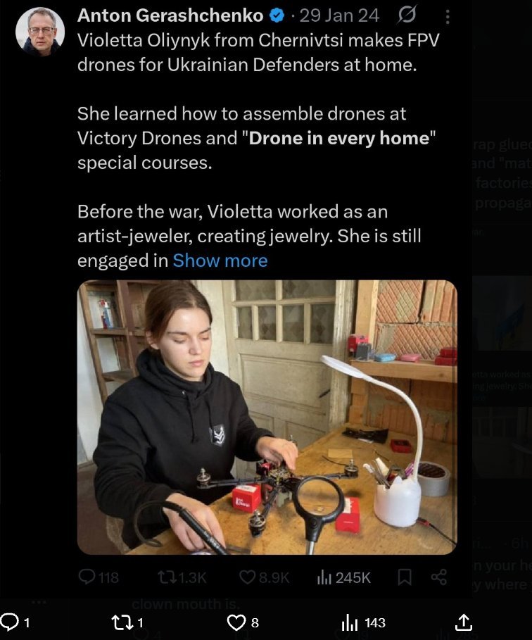 bernaegps's tweet photo. @LskSerg @KhaterDiana You can find similar items in temu, even ukrainian online store. So all is military target?

But look what those Army of Drones was promoting. https://t.co/o2FivVa47N