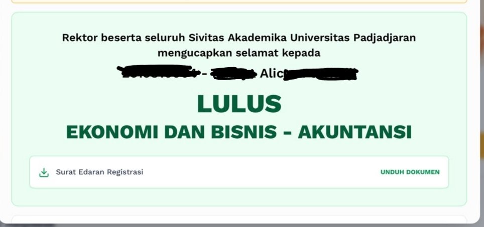 caeudy's tweet photo. Alhamdulillah, tahun ini dapet di 3 univ <3 https://t.co/mXp6cHVQuk