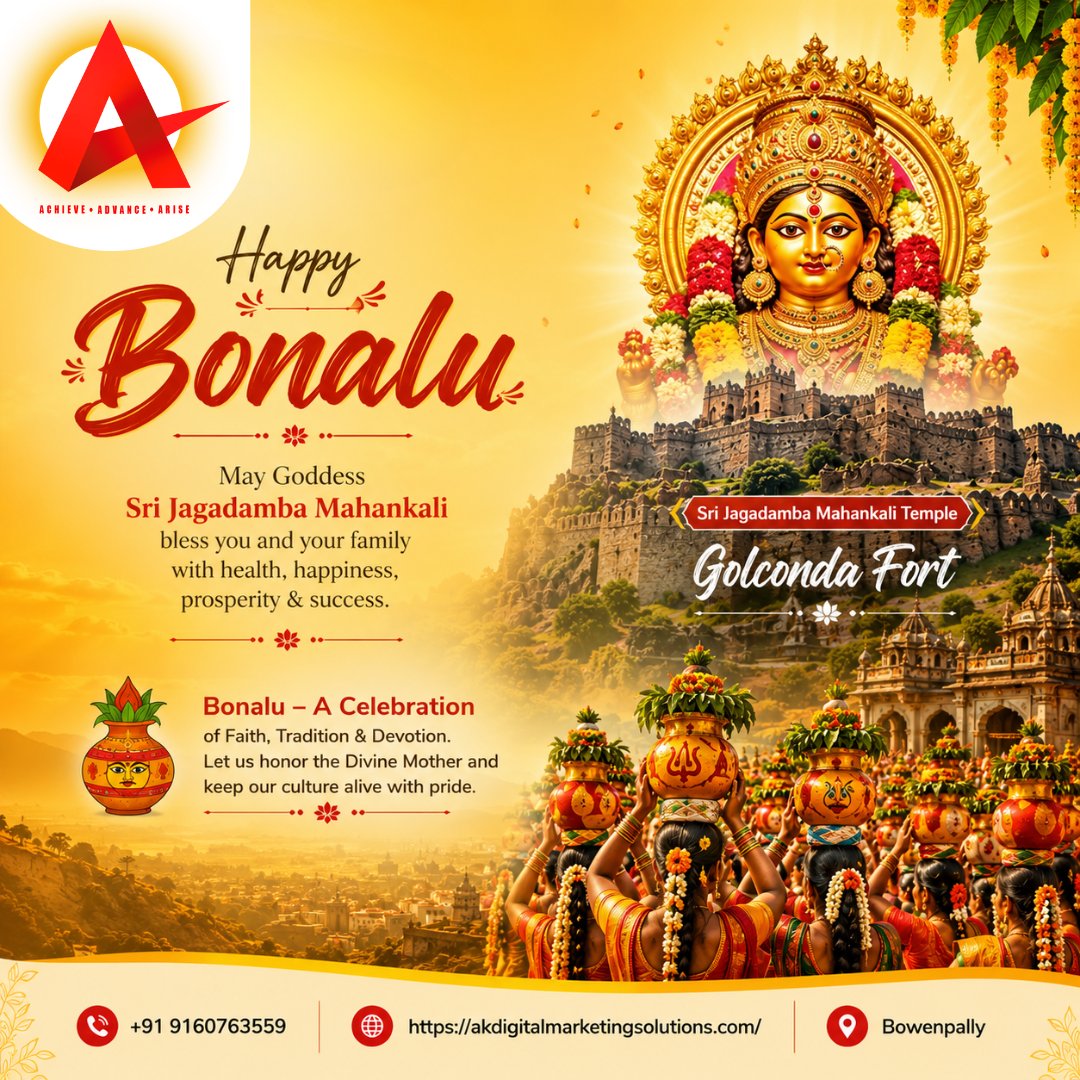AK_DigitalMark's tweet photo. #Bonalu #HappyBonalu #GolcondaBonalu #GolcondaFort #Mahankali #SriJagadambaMahankali #BonaluJathara #TelanganaFestivals #TelanganaCulture #Devotion #DivineBlessings #FestivalVibes #Tradition #AKDigitalMarketing #ArunKeshaboina #Somajiguda #HyderabadBusiness #Solopreneur https://t.co/KMtp4manp2