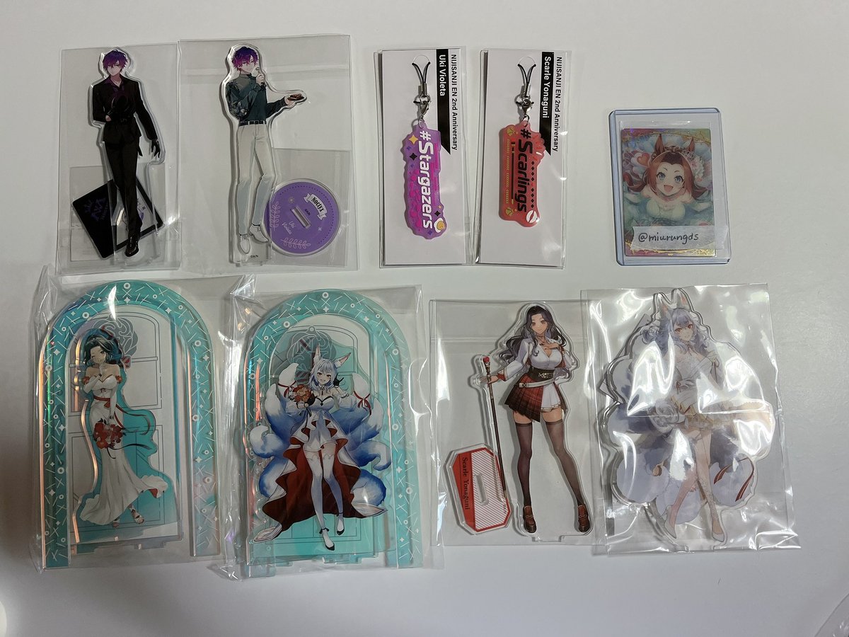miurungds's tweet photo. 【交換譲渡買取】にじさんじ NIJISANJI EN ジューンブライド J1コラボ にじフェス2021 誕生日グッズ ラバスト 缶バッジ  ノスタルジア Nostalgia 2nd Anniversary チェキ風カード チップス ウエハース アクスタ

譲/ 画像1〜9

求 / 画像10 or ALT記載金額

リトリン必読 https://t.co/h5VfliDWaG