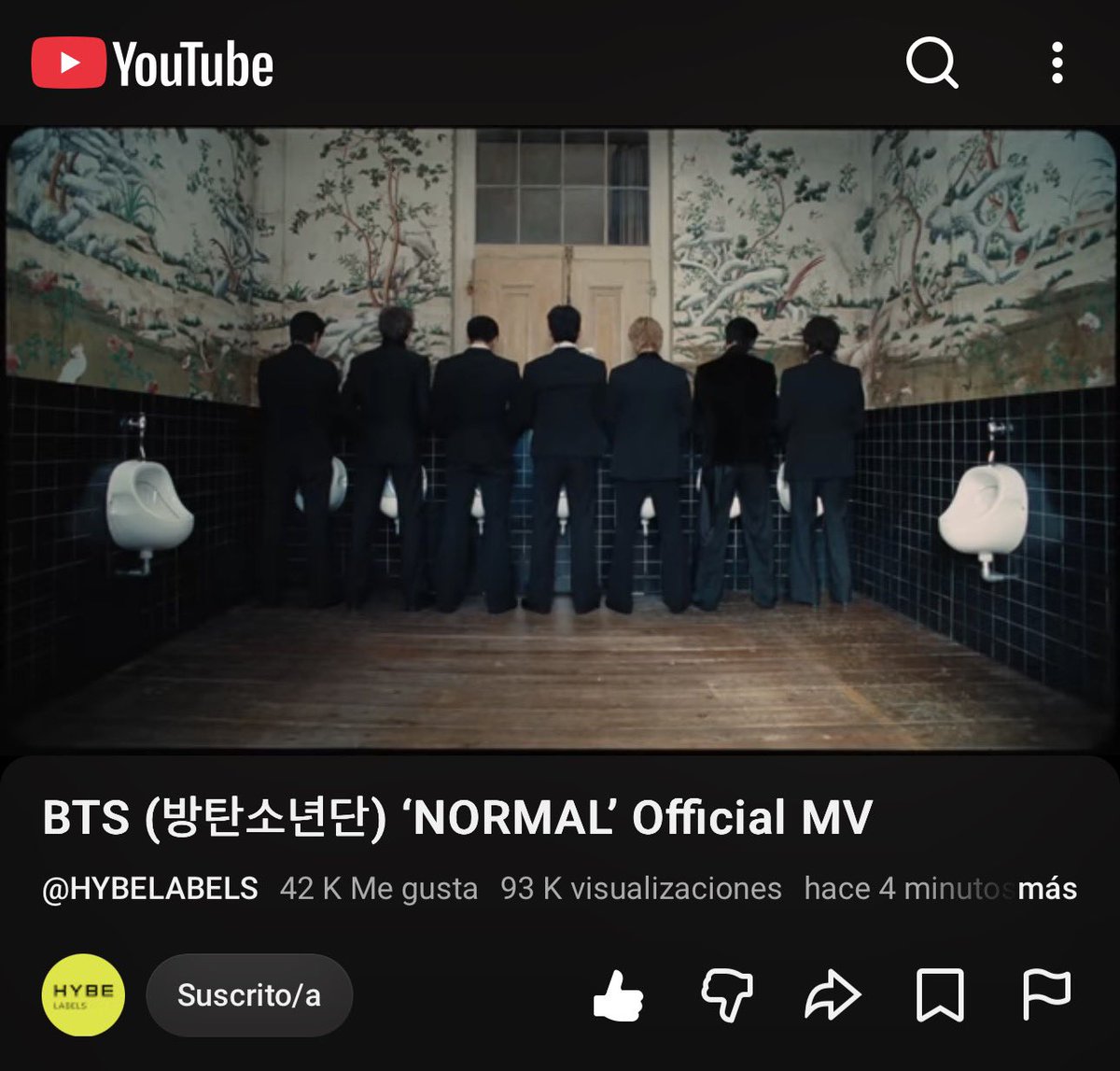 RadioBTSMexico's tweet photo. 🇲🇽🎬 → El video #BTS_NORMAL @BTS_twt ya está disponible para su reproducción en YouTube 

QUE TE PARECIÓ ARMY?? Está increíble! 

📍 Dale like, deja un lindo comentario y comparte. 

🔗 https://t.co/VaudQh5qGD https://t.co/p9HFcb2gUR