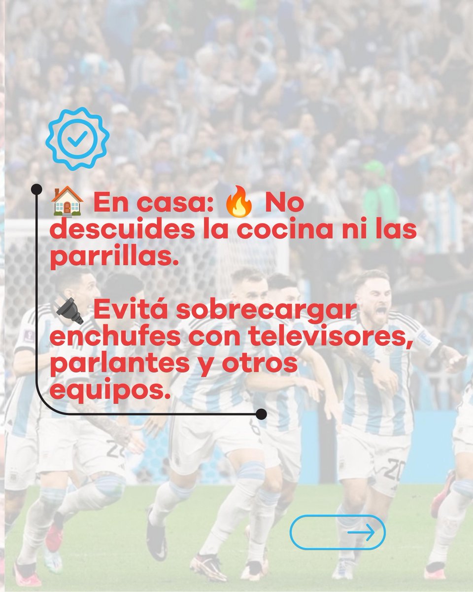 DefcivilLanus's tweet photo. @aJulianAlvarez @MauroIezzi @lanusmunicipio ✅ Si salís a festejar, respetá las normas de tránsito.
✅ No conduzcas si consumiste alcohol.
✅ Evitá el uso irresponsable de pirotecnia.
✅ Mantené libres los accesos para los vehículos de emergencia.
✅ Cuidémonos entre todos para que sea una verdadera fiesta. https://t.co/N7nijFDy4E