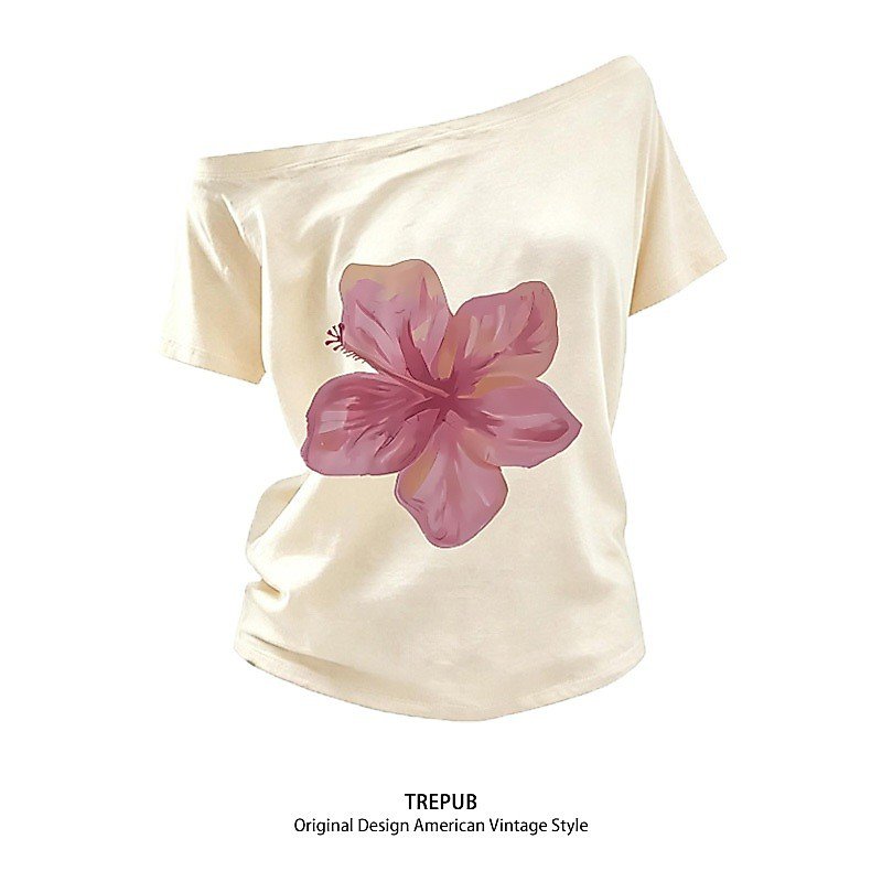 alsacart's tweet photo. this tee is SO pretty... 🌺 https://t.co/nsOoXiynBY