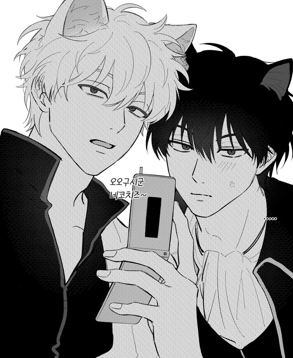 ddong0303_'s tweet photo. #銀土 긴히지 

사이좋은(?) 긴냥힞냥 https://t.co/diHwBWkh3x