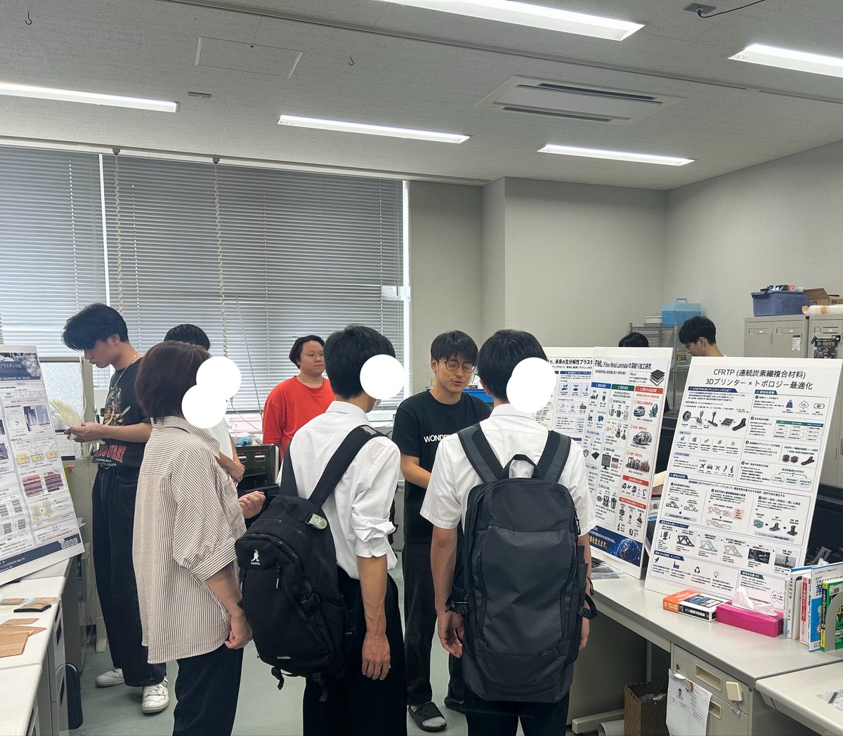 apu_polylab's tweet photo. 高校生の皆さんに興味をもってもらえるといいなー https://t.co/A443i3138X