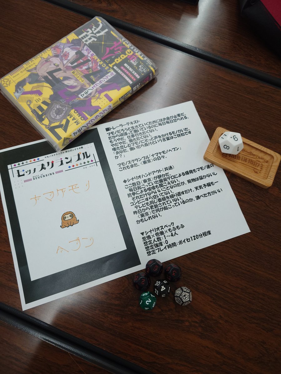 dice_do's tweet photo. マモノスクランブル卓 #dice_do #TRPG https://t.co/riCqo50cAn