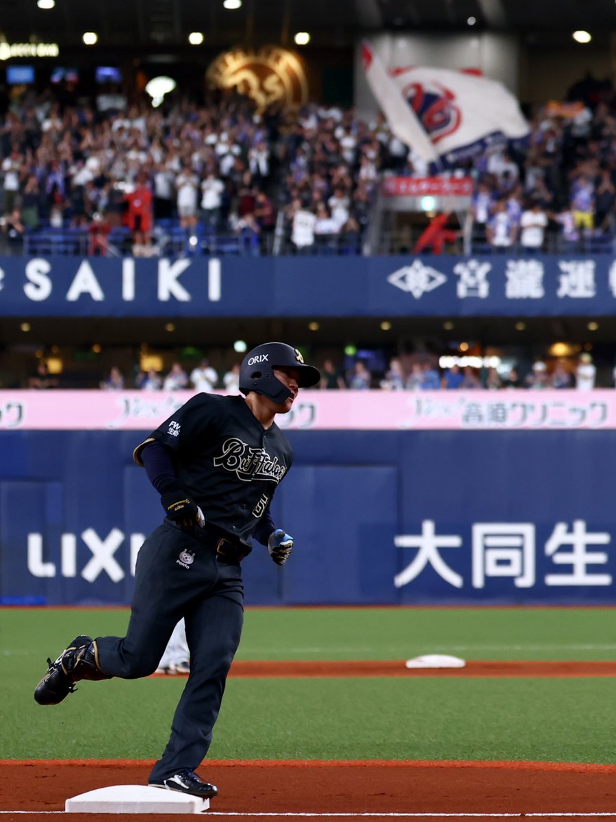 orifullc2's tweet photo. 【オリックス-日ハム】 2026.7.18 京セラ

1回裏 山中稜真選手が今季1号ソロです！

#Bs2026 #山中稜真 https://t.co/oBHnyHz8Uz