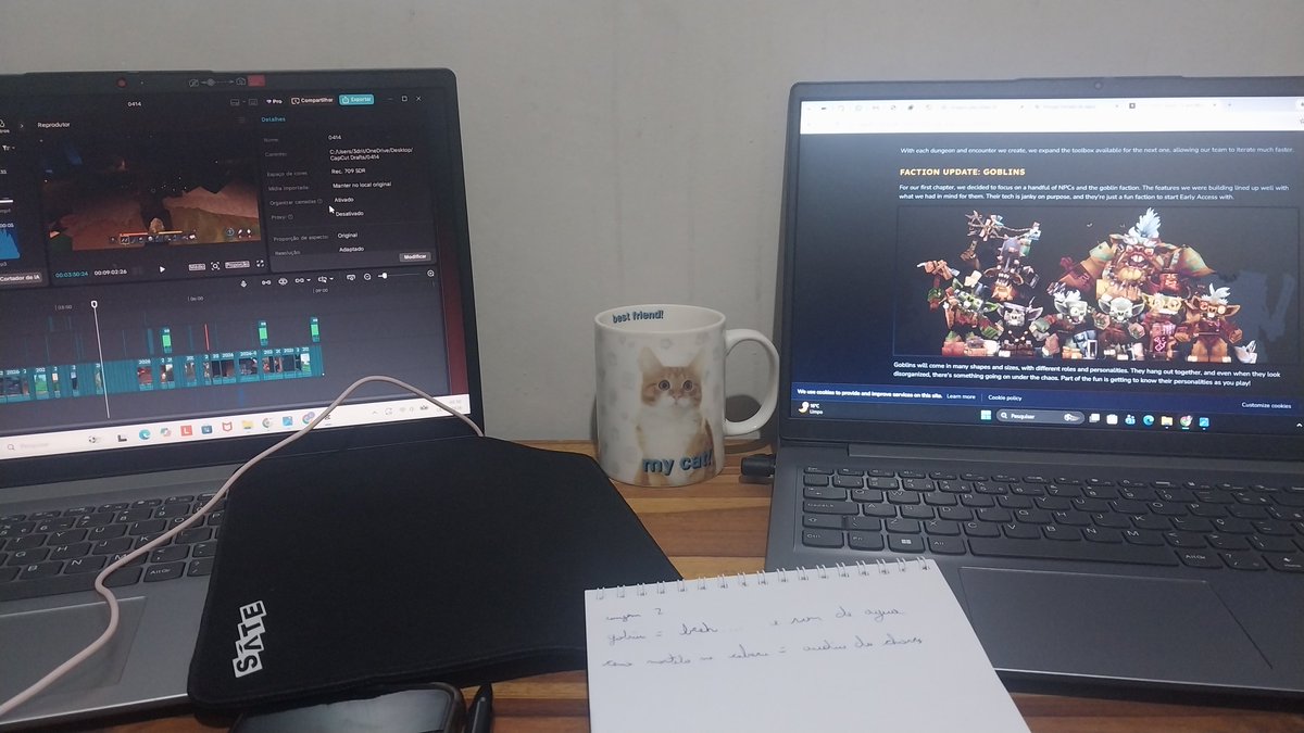 NiljaTale's tweet photo. Loading..Edição de vídeo do Capítulo 1 do Hytale 
#Hytale https://t.co/Xs90AtrNmC
