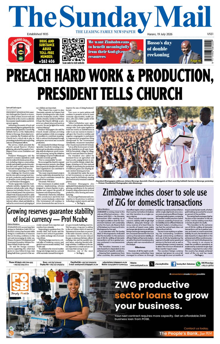 SundayMailZim tweet picture